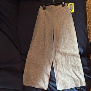 Gray Kids Wide-Leg Pants 6-6X Vively